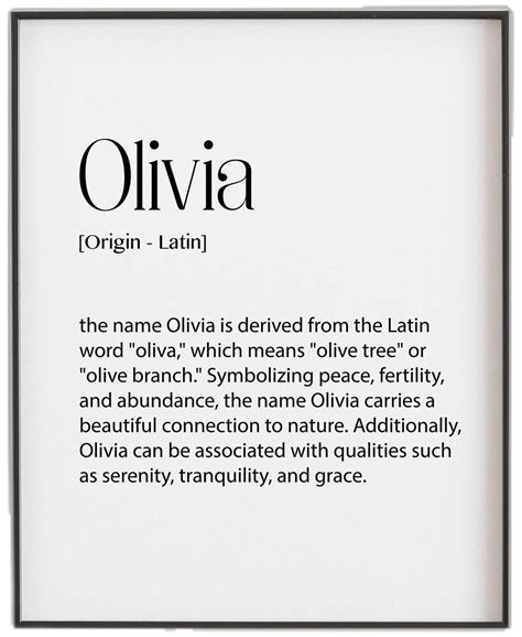 olivia betekenis.